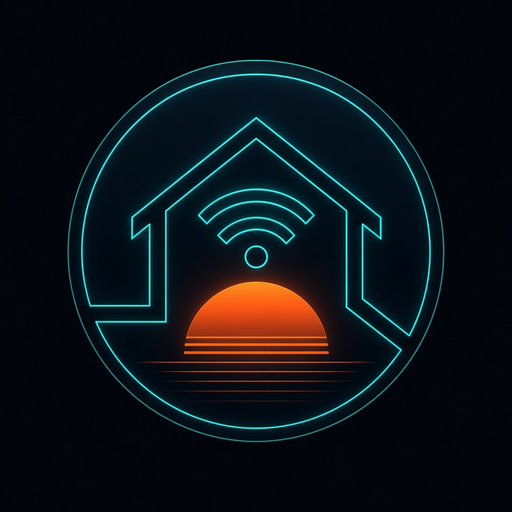 Top End Smart Homes neon logo